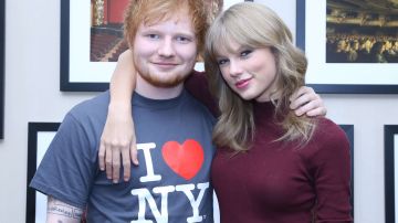 Ed Sheeran y with Taylor Swift.