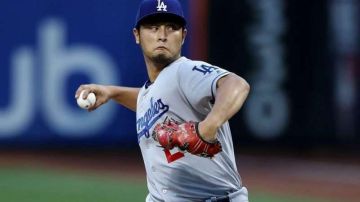 Yu Darvish, pitcher japonés de Dodgers podría ser el 'culpable' de la derrota en la Serie Mundial. (Foto: Elsa/Getty Images)