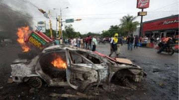Ciudades como Tegucigalpa y San Pedro Sula fueron escenarios de escenas violentas.