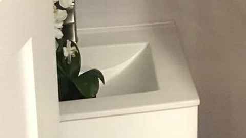 Espacio donde se encontraba el toilet de Charlie Villanueva, que fue robado por unos ladrones.