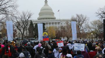 Activistas e inmigrantes de varios estados acudieron a Washington.