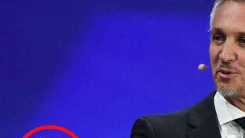 Gary Lineker en el sorteo de Moscú. Getty Images