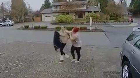 La niñera fue valiente y se enfrentó a la ladrona.