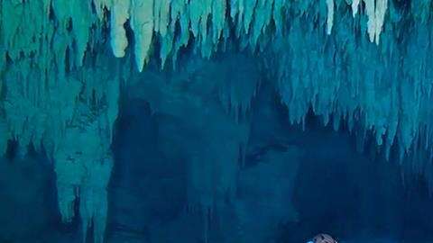 Exploradores revelan la mayor cueva inundada del mundo en el Caribe mexicano.