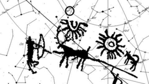 Los dos soles fueron la clave para descubrir que no se trataba de una escena de caza, dicen los investigadores.