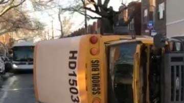 Cinco menores y tres adultos sufrieron heridas.