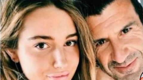 Imagen de archivok de Luis Figo y su hija Daniela