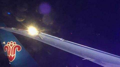 El ala derecha de un avión de China Southern impactó la cola de uno de la aerolínea Kuwait.