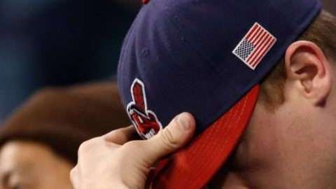 Los logotipos del 'Chief Wahoo' de los Cleveland Indians no se verán más en Progressive Field ni en ningún otro campo de las Ligas Mayores a partir de 2019.  (Foto: Gregory Shamus/Getty Images)