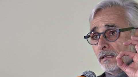 El empresario Jesús Martínez, presidente de Grupo Pachuca, durante una conferencia de prensa celebrada en el Pabellón Tuzo. (Foto: Imago7/Ulises Naranjo)