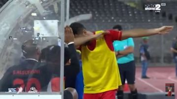 El jugador del Al-Nojoom FC encendió la polémica por imitar el festejo de Paul Pogba
