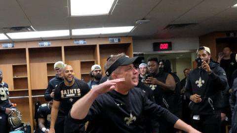 Así bailó el coach Sean Payton con los jugadores de Saints