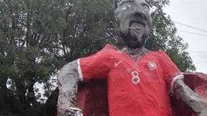Quema de muñco de Arturo Vidal