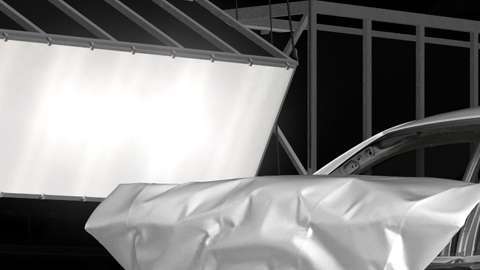 Prueba de choque frontal