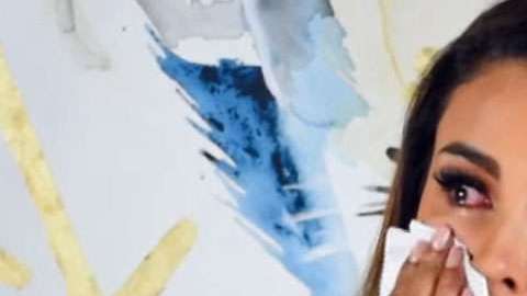 Ninel Conde lloró ante las cámaras.