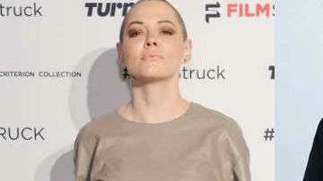 Rose McGowan y Harvey Weinstein.