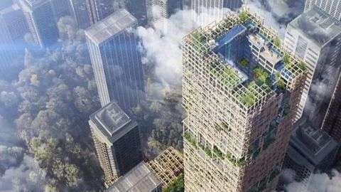 El edificio tendrá 350 plantas y estará compuesto en un 90% de madera.