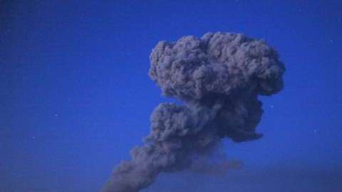 El volcán Kikai se encuentra debajo del mar.