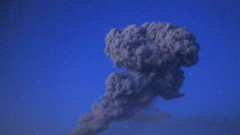 El volcán Kikai se encuentra debajo del mar.
