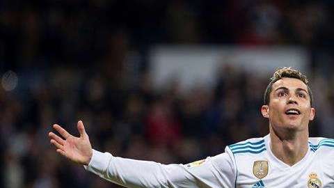 Cristiano Ronaldo marcó tres goles en el triunfo 5-1 de Real Madrid sobre la Real Sociedad