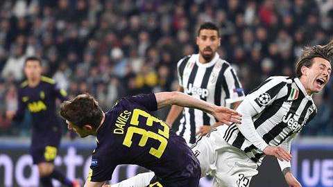 Un momento del partido entre Juventus y Tottenham. EFE