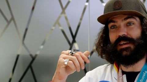 Regino Hernández, medallista de bronce en boardercross en los Juegos Olímpicos de Invierno de PyeongChang. (Foto: EFE/Ángel Díaz)