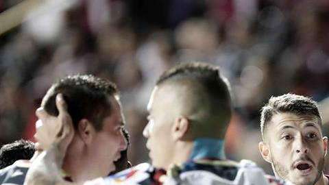 Jugadores del América celebran el triunfo ante Saprissa en partido de Concachampions. (Foto: EFE/Jeffrey Arguedas).
