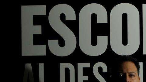 Juan Pablo Escobar, hijo del narcotraficante colombiano Pablo Escobar,  en Madrid durante la presentación del documental “Escobar al descubierto”.