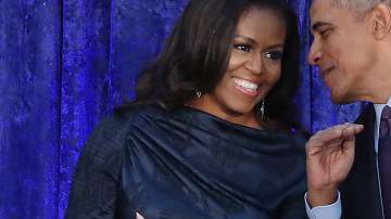 Barack Obama junto a su esposa Michelle Obama.