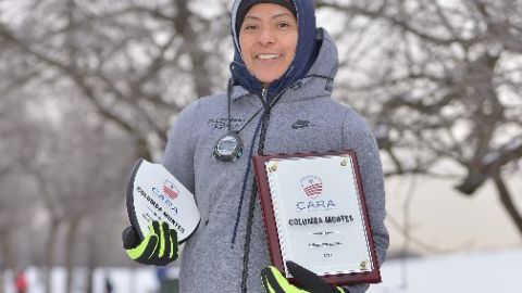 Columba Montes ganó el premio Atleta del Año y también su ingreso al Salón de la Fama. (Javier Quiroz / La Raza)