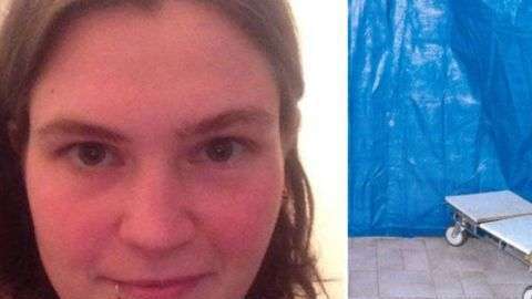 La policía informó que Jemma Lilley tenía lona para cubrir cosas en su casa. (Foto: Tribunal de Australia Occidental)