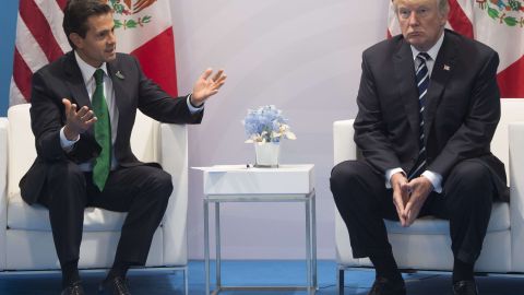 Enrique Peña Nieto y Donald Trump.