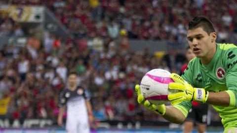 Gibrán Lajud, portero de los Xolos de Tijuana quiere lograr el record de imbatibilidad en torneos cortos. (Foto: Imago7/Carlos Zepeda)