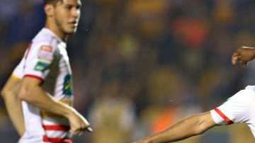 Enner Valencia de los  Tigres de la UANL liquidó con doblete al Herediano en los octavos de final de la Concachampions. (Foto: Imago7)