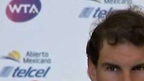 Rafael Nadal se retiró este martes del Abierto Mexicano de Tenis.
