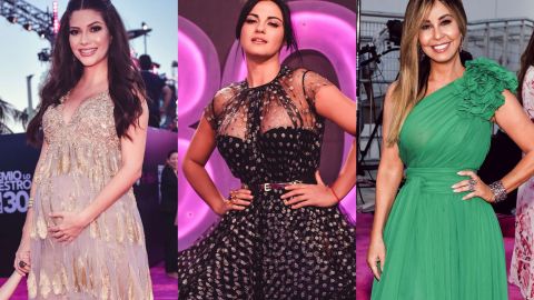 Ana Patricia Gamez, Maite Perroni y Myrka Dellanos desfilaron por la alfombra magenta