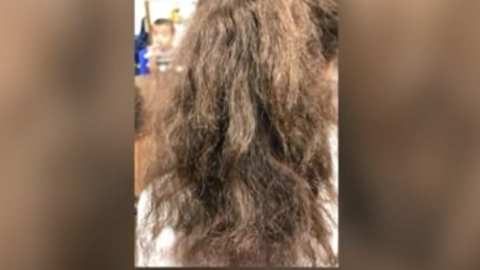 Esta niña de Detroit sufrió un grave incidente en la escuela, otro niño le quemó el pelo.