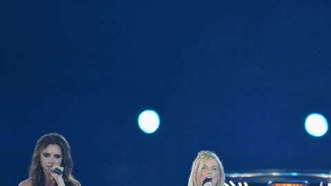 Las Spice Girls en la clausura de Londres 2012.