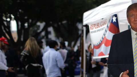 La campaña presidencial de Trump sigue envuelta en controversias. Getty Images