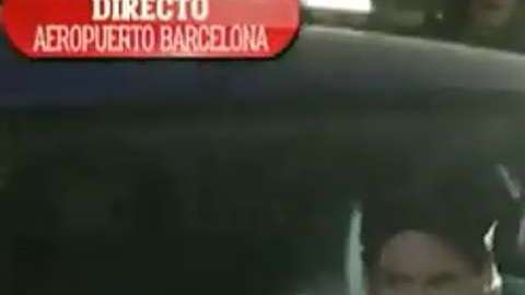 Messi regresó cabizbajo a Barcelona, tras la goleada ante España