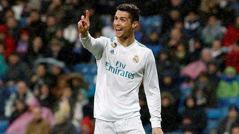 Cristiano Ronaldo marcó dos goles en el triunfo del Real Madrid