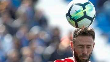 El defensa mexicano del Sevilla, Miguel Layún anotó en la jornada 29 de LaLiga española. (Foto: EFE / Juanjo Martin)