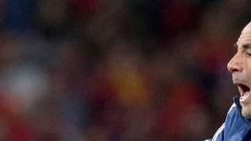 El entrenador de la selección argentina, Jorge Sampaoli, durante el partido amistoso ante España. (Foto: EFE/Rodrigo Jiménez)