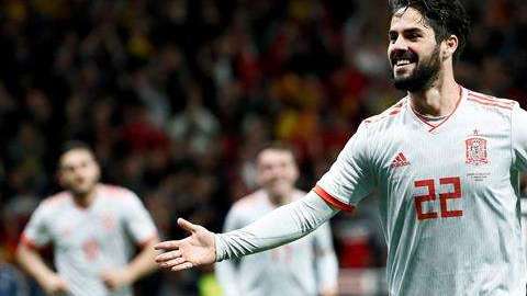 La selección española tuvo en Isco a su baluarte ante Argentina en el Estadio Wanda Metropolitano de Madrid. (Foto: EFE/Mariscal)