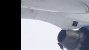 Daños en uno de los motores de la aeronave.