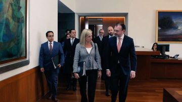 Kirstjen Nielsen se reunió con el canciller mexicano Luis Videgaray.