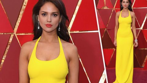 Eiza González con su vestido Ralph Lauren en los Premios Oscar 2018