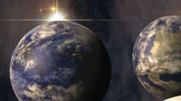 Representación figurada de Exoplanetas.