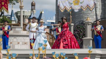 El show de princesas de Disney.