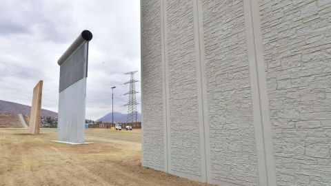 Los prototipos del muro fueron construidos en San Diego.